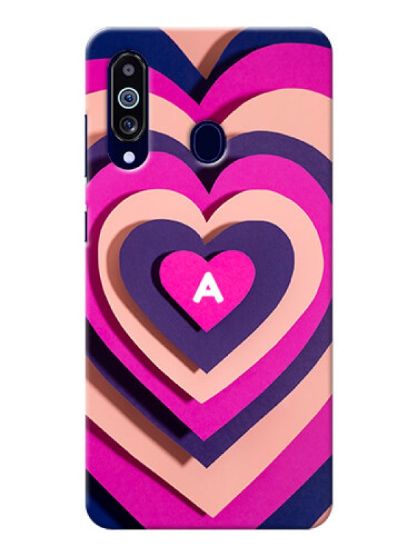 Custom Galaxy M40 Custom Mobile Case with Cute Heart Pattern Design