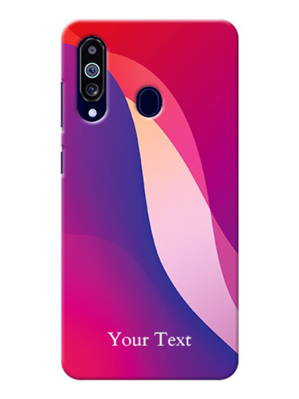 Custom Galaxy M40 Mobile Back Covers: Digital abstract Overlap Design