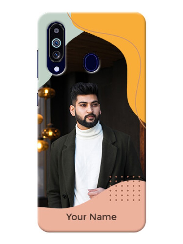 Custom Galaxy M40 Custom Phone Cases: Tri-coloured overlay design