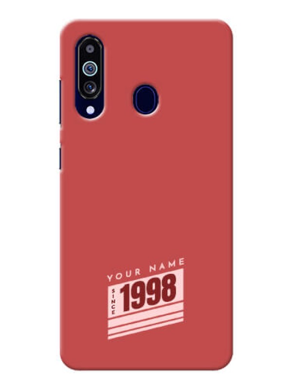 Custom Galaxy M40 Phone Back Covers: Red custom year of birth Design