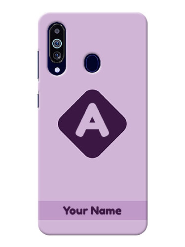 Custom Galaxy M40 Custom Mobile Case with Custom Letter in curved badge  Design