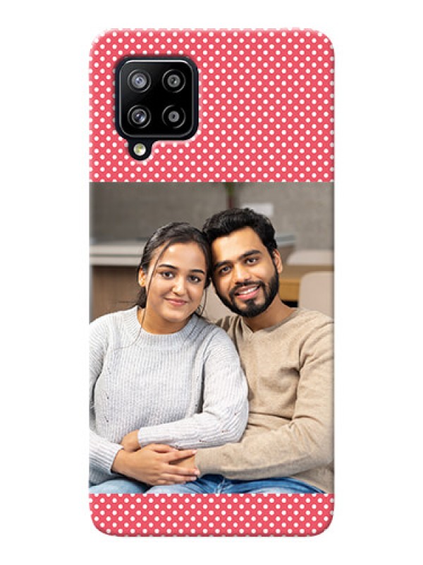 Custom Galaxy M42 5G Custom Mobile Case with White Dotted Design