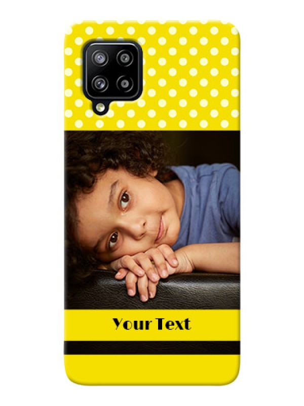 Custom Galaxy M42 5G Custom Mobile Covers: Bright Yellow Case Design
