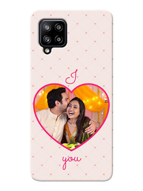 Custom Galaxy M42 5G Personalized Mobile Covers: Heart Shape Design