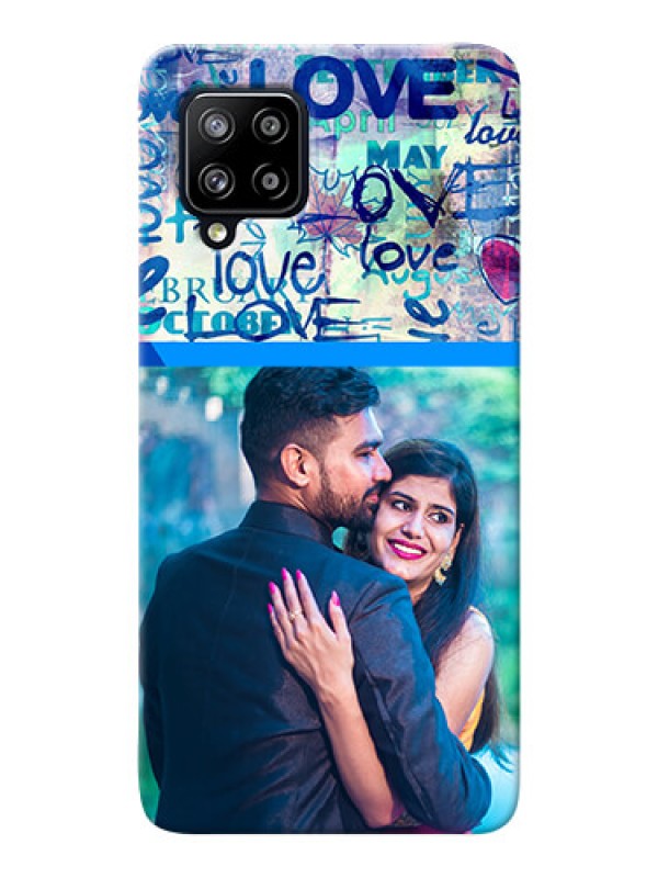 Custom Galaxy M42 5G Mobile Covers Online: Colorful Love Design