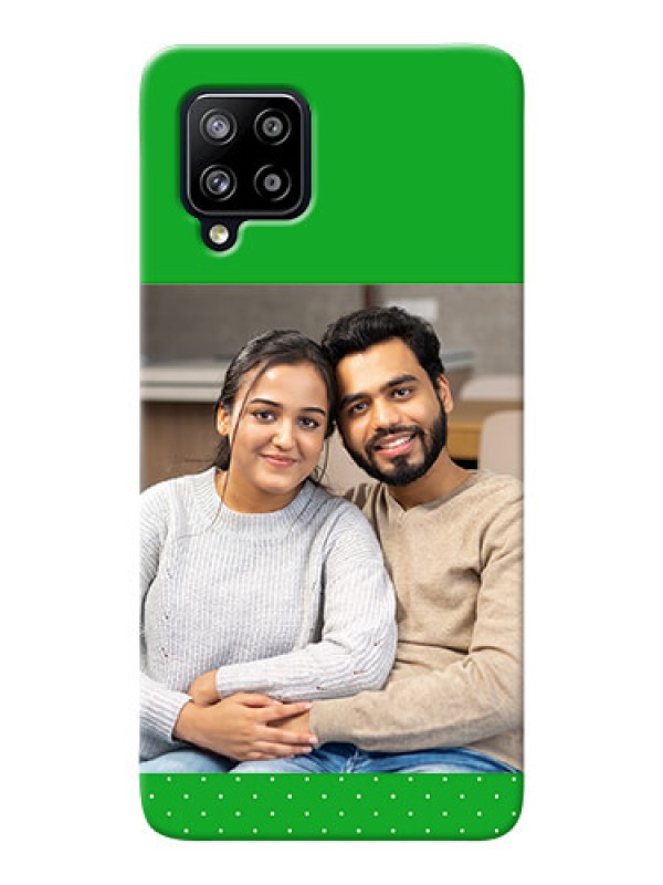 Custom Galaxy M42 5G Personalised mobile covers: Green Pattern Design
