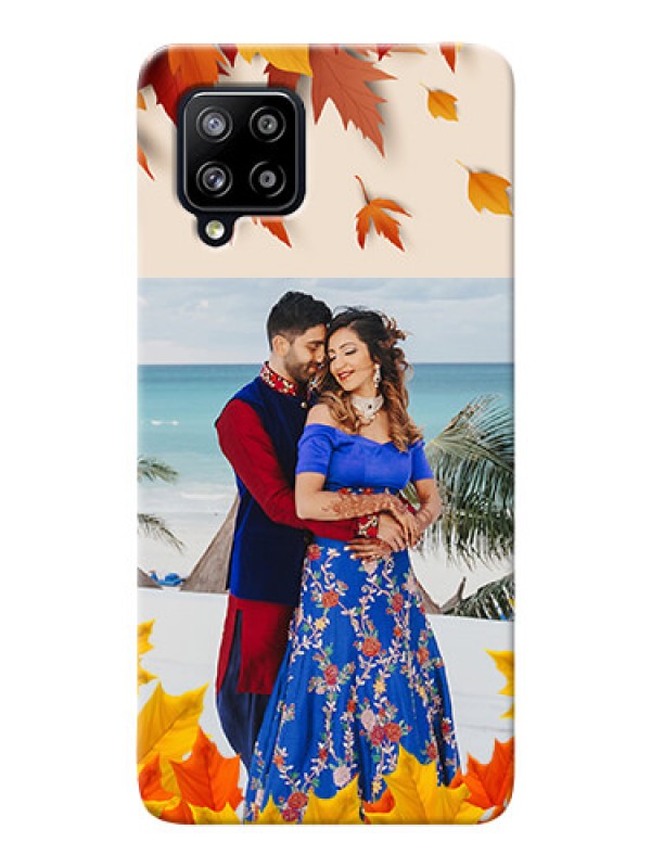 Custom Galaxy M42 5G Mobile Phone Cases: Autumn Maple Leaves Design