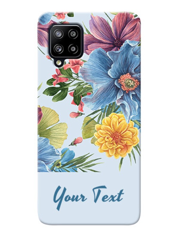 Custom Galaxy M42 5G Custom Phone Cases: Stunning Watercolored Flowers Painting Design