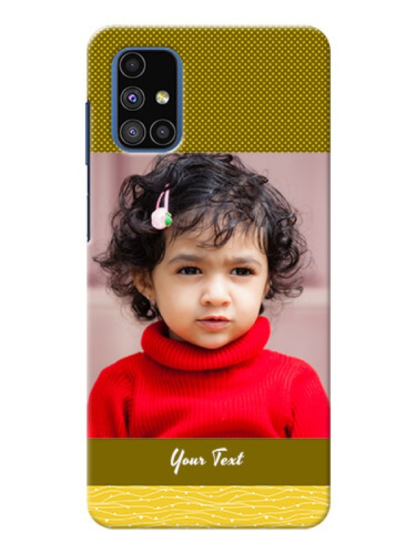 Custom Galaxy M51 custom mobile back covers: Simple Green Color Design
