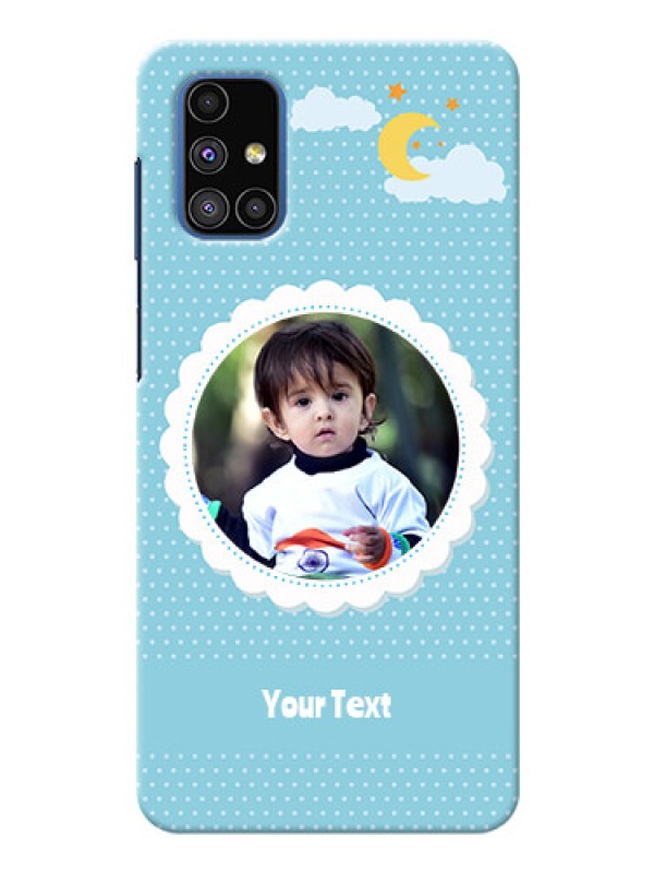 Custom Galaxy M51 mobile cases online: violet Pattern Design