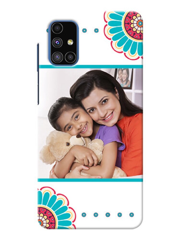 Custom Galaxy M51 custom mobile phone cases: Flower Design