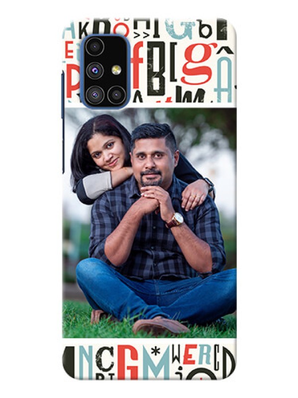 Custom Galaxy M51 custom mobile phone covers: Alphabet Design