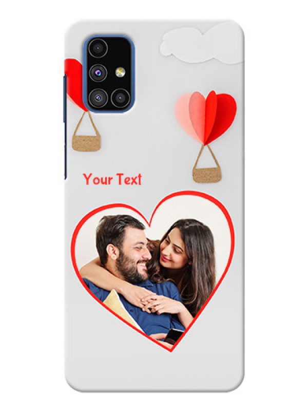 Custom Galaxy M51 Phone Covers: Parachute Love Design