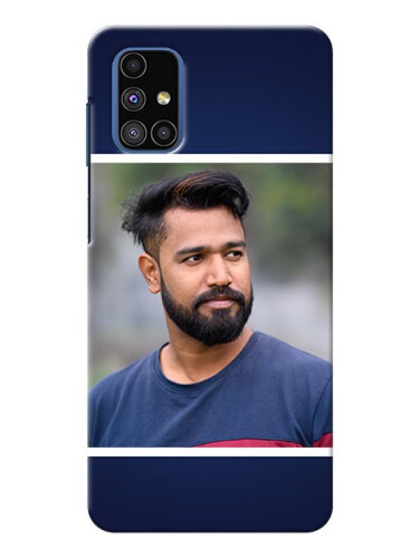 Custom Galaxy M51 Mobile Cases: Simple Royal Blue Design