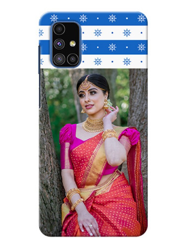 Custom Galaxy M51 custom mobile covers: Snow Pattern Design