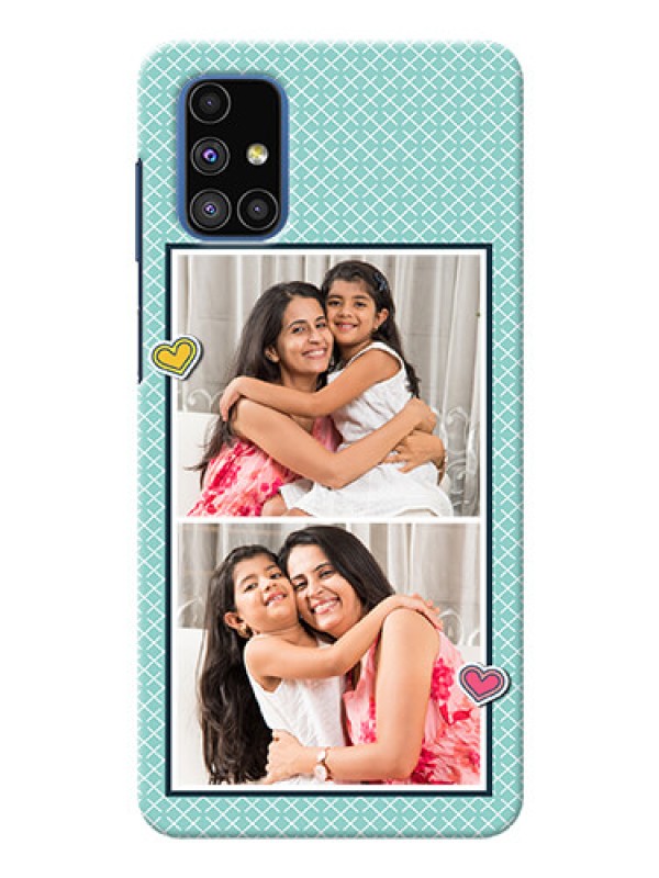 Custom Galaxy M51 Custom Phone Cases: 2 Image Holder with Pattern Design