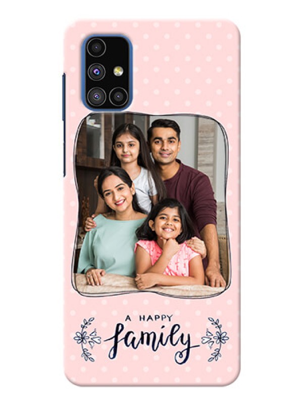 Custom Galaxy M51 Personalized Phone Cases: Family with Dots Design