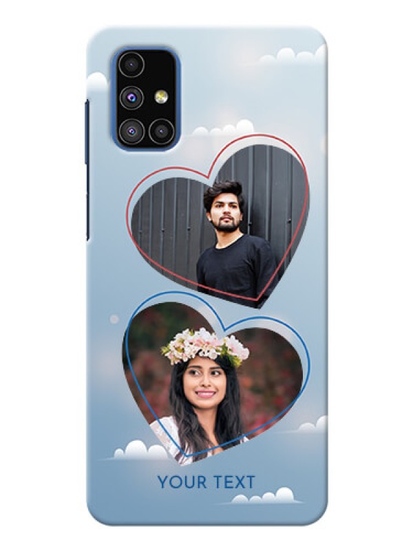 Custom Galaxy M51 Phone Cases: Blue Color Couple Design 