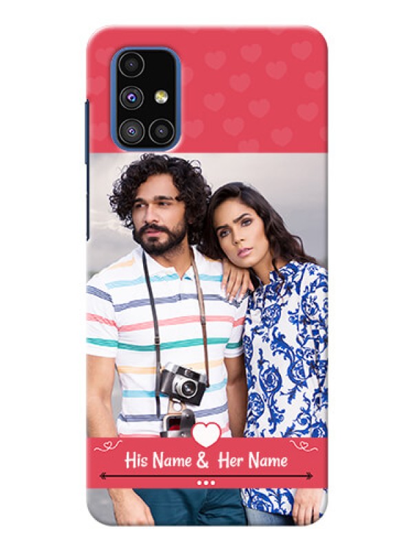 Custom Galaxy M51 Mobile Cases: Simple Love Design