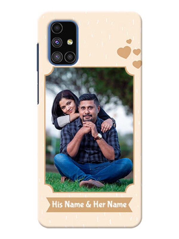 Custom Galaxy M51 mobile phone cases with confetti love design 