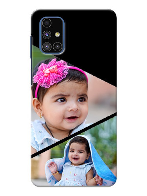 Custom Galaxy M51 mobile back covers online: Semi Cut Design