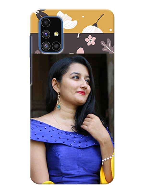 Custom Galaxy M51 mobile cases online: Stylish Floral Design