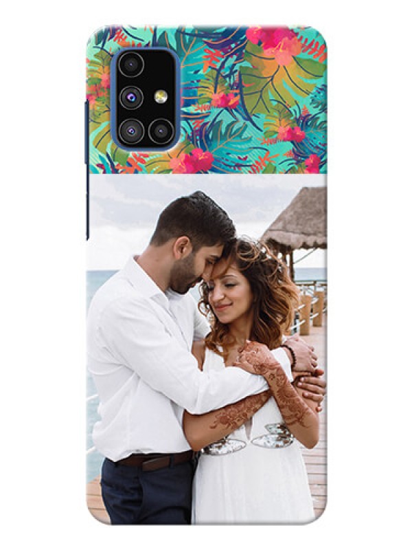 Custom Galaxy M51 Personalized Phone Cases: Watercolor Floral Design