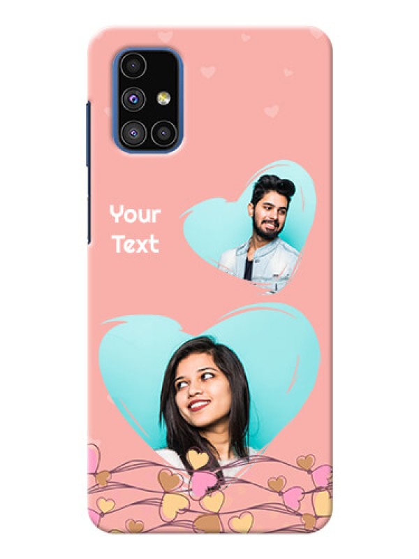 Custom Galaxy M51 customized phone cases: Love Doodle Design