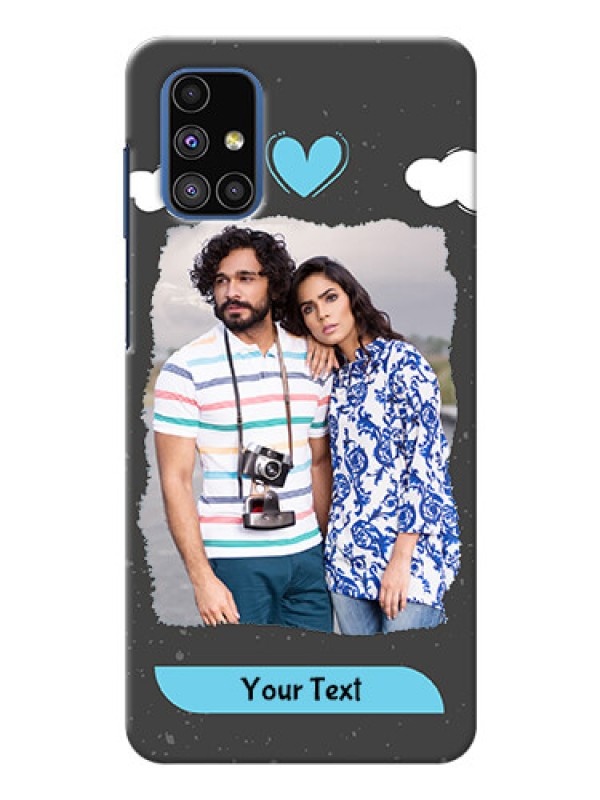 Custom Galaxy M51 Mobile Back Covers: splashes with love doodles Design