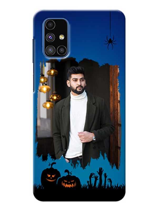 Custom Galaxy M51 mobile cases online with pro Halloween design 