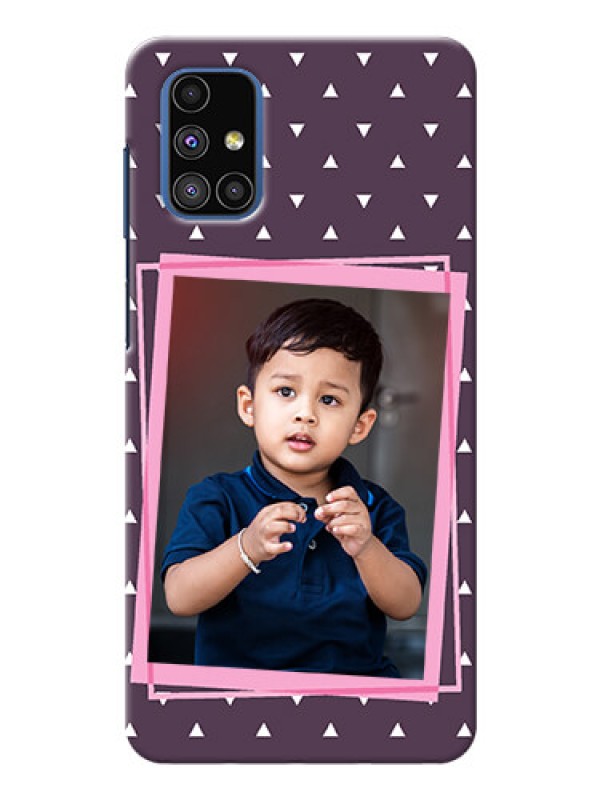 Custom Galaxy M51 Phone Cases: Triangle Pattern Dotted Design