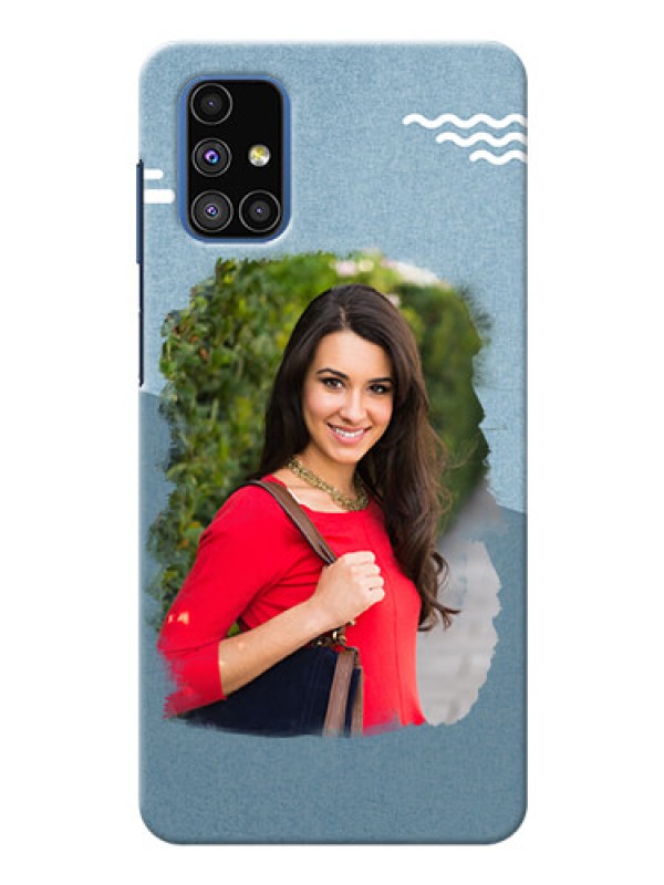 Custom Galaxy M51 custom mobile phone covers: Grunge Line Art Design