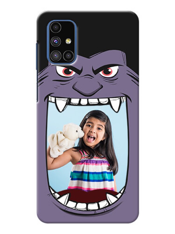 Custom Galaxy M51 Personalised Phone Covers: Angry Monster Design