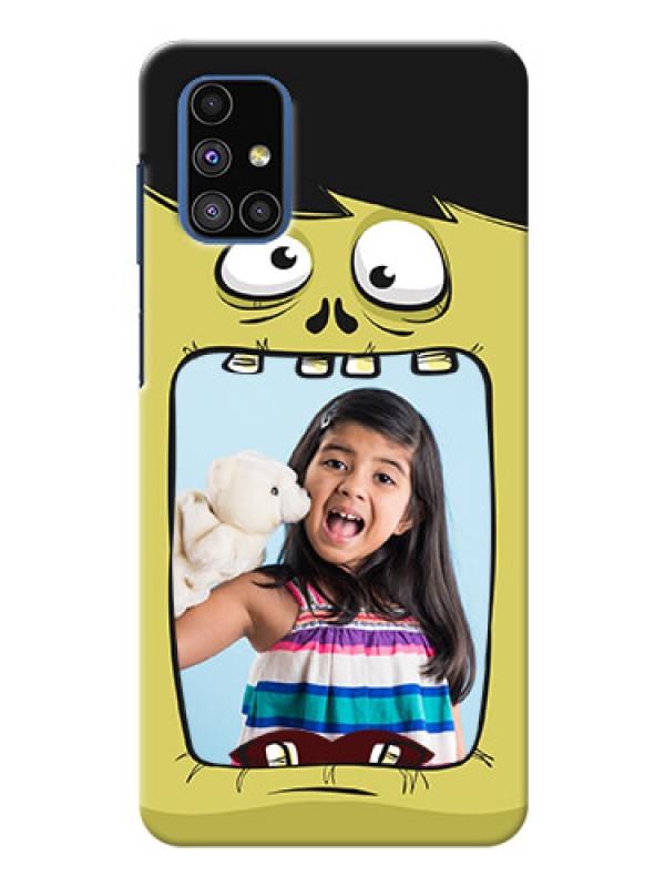 Custom Galaxy M51 Mobile Covers: Cartoon monster back case Design