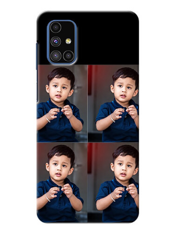 Custom Galaxy M51 4 Image Holder on Mobile Cover