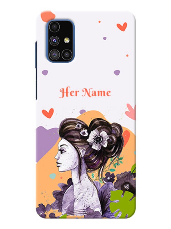 Custom Galaxy M51 Custom Mobile Case with Woman And Nature Design