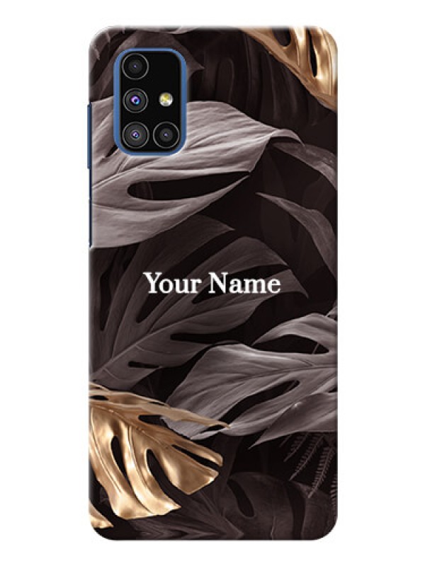 Custom Galaxy M51 Mobile Back Covers: Wild Leaves digital paint Design