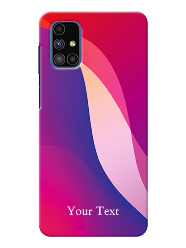 Custom Galaxy M51 Mobile Back Covers: Digital abstract Overlap Design