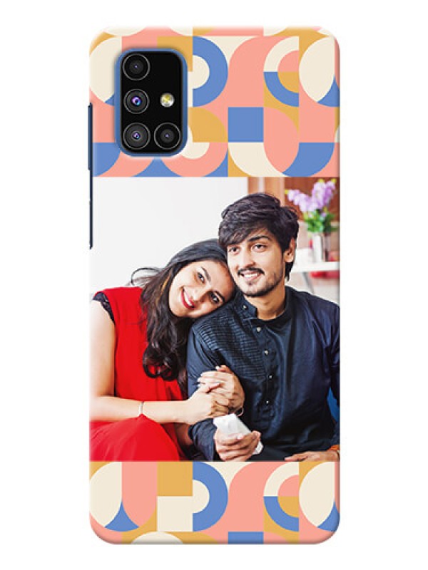 Custom Galaxy M51 Custom Phone Covers: Semi-circle Maze Pattern Design