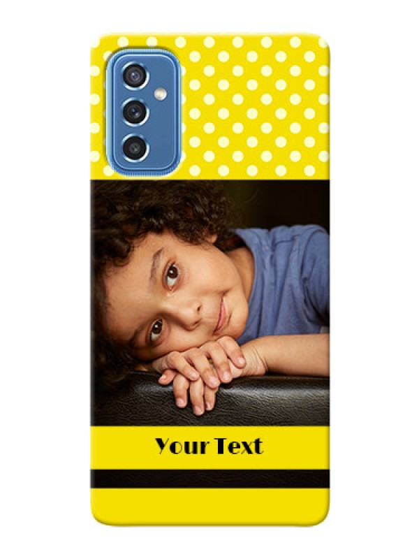 Custom Galaxy M52 5G Custom Mobile Covers: Bright Yellow Case Design