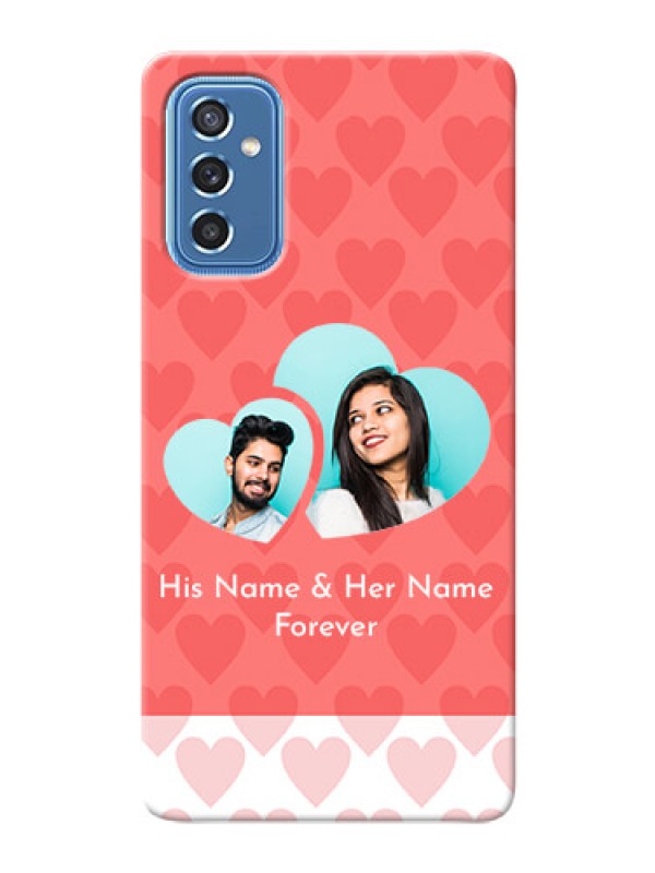 Custom Galaxy M52 5G personalized phone covers: Couple Pic Upload Design
