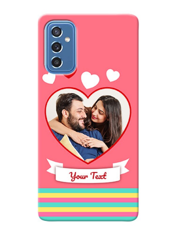 Custom Galaxy M52 5G Personalised mobile covers: Love Doodle Design