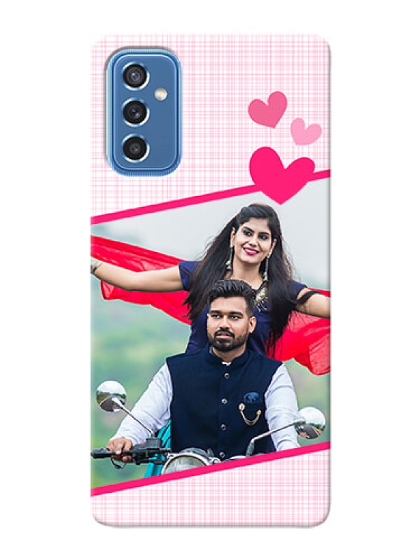 Custom Galaxy M52 5G Personalised Phone Cases: Love Shape Heart Design