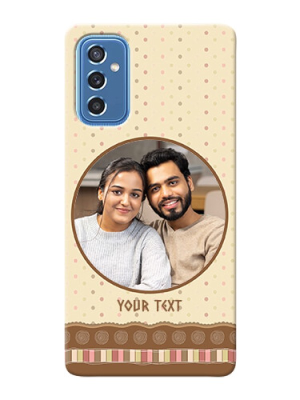 Custom Galaxy M52 5G Mobile Cases: Brown Dotted Mobile Case Design