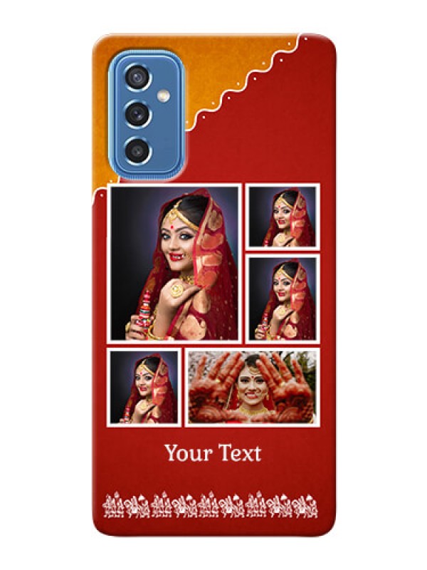 Custom Galaxy M52 5G customized phone cases: Wedding Pic Upload Design