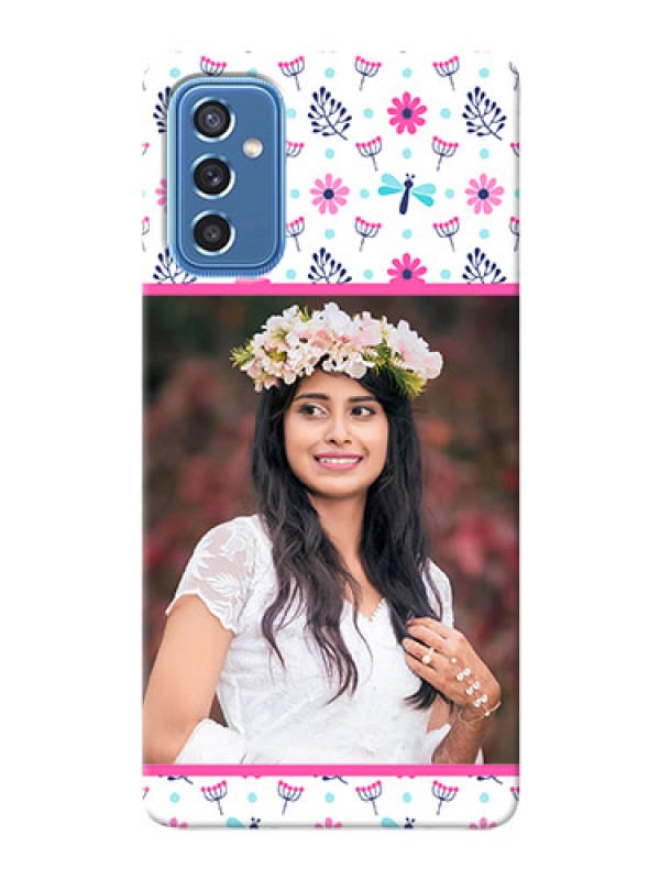 Custom Galaxy M52 5G Mobile Covers: Colorful Flower Design