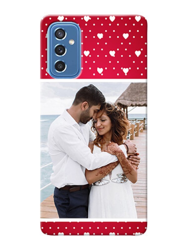 Custom Galaxy M52 5G custom back covers: Hearts Mobile Case Design