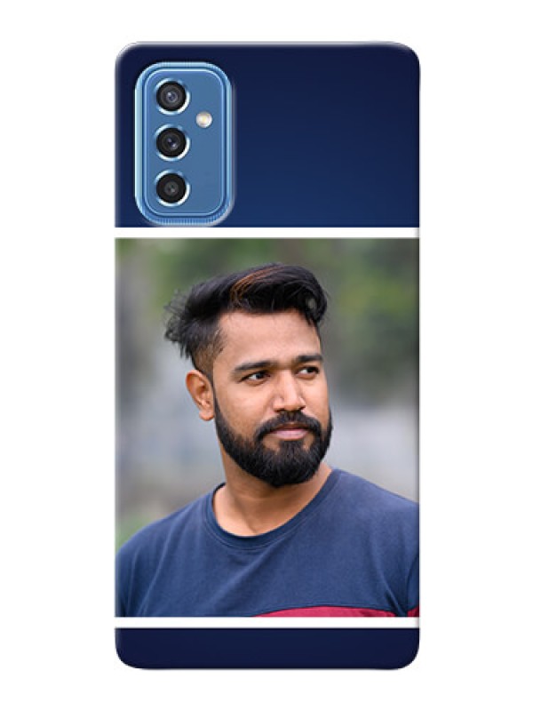 Custom Galaxy M52 5G Mobile Cases: Simple Royal Blue Design