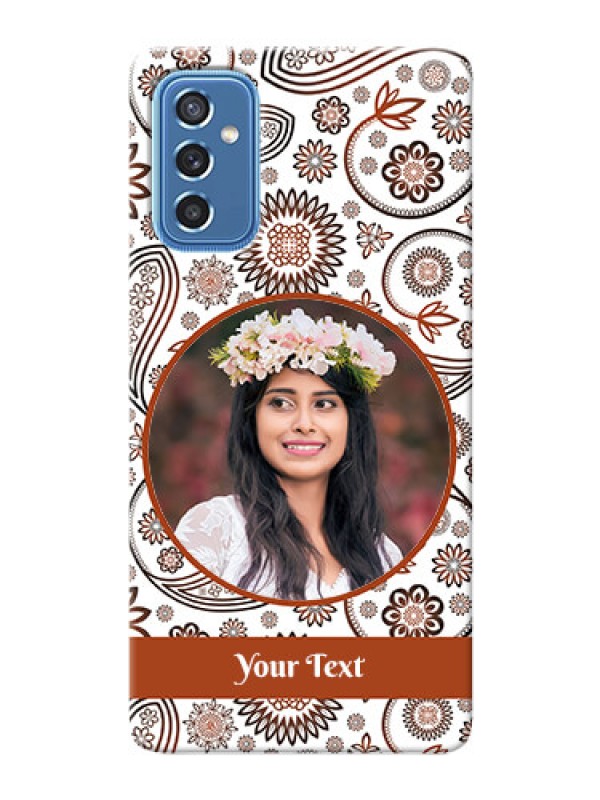 Custom Galaxy M52 5G phone cases online: Abstract Floral Design 