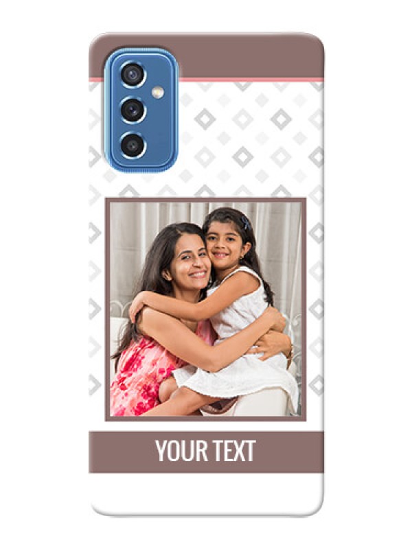 Custom Galaxy M52 5G custom back covers: Simple Diamond Design